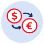 Currency exchange icon